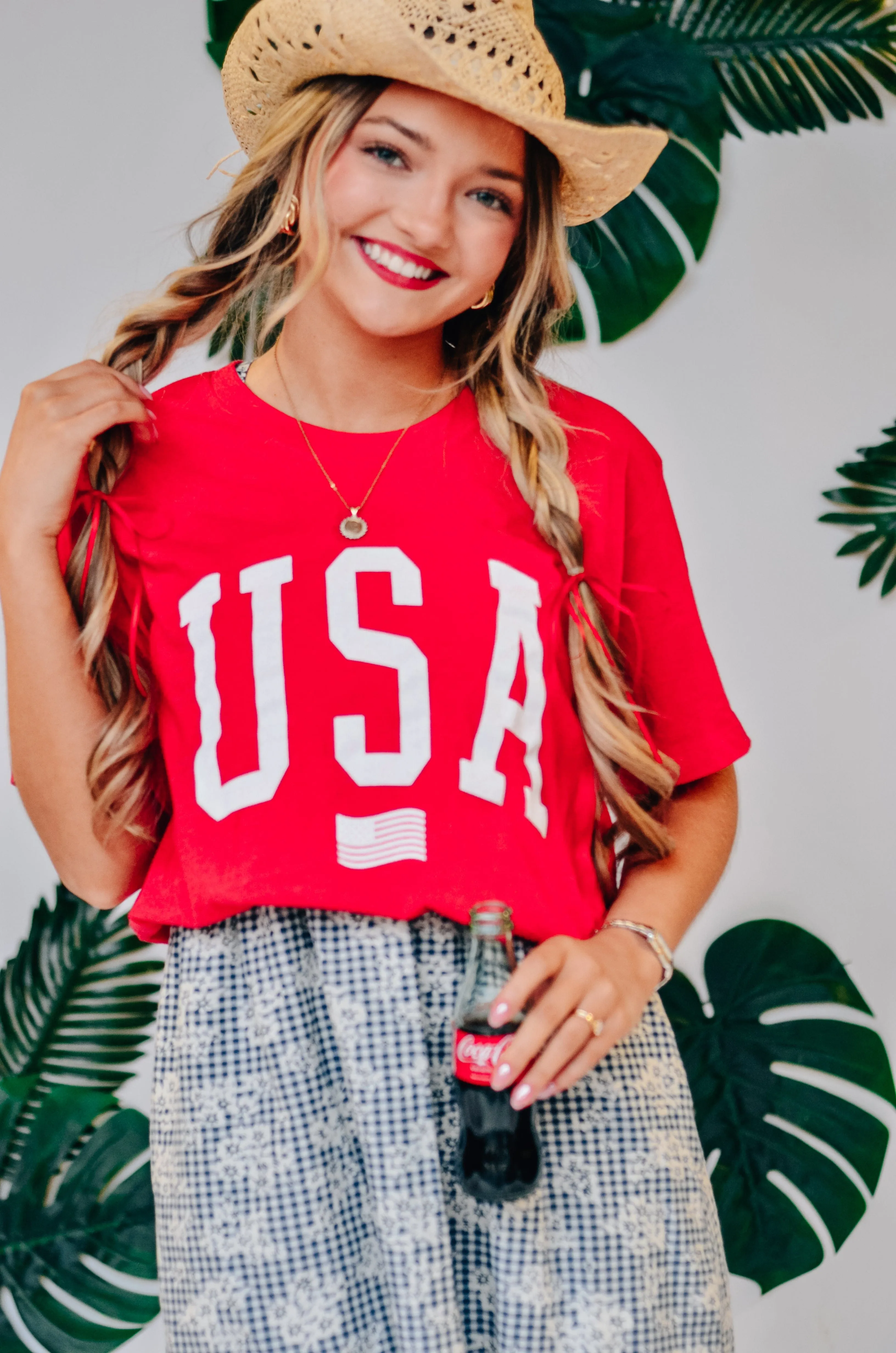 USA Flag Red Tee - PREORDER