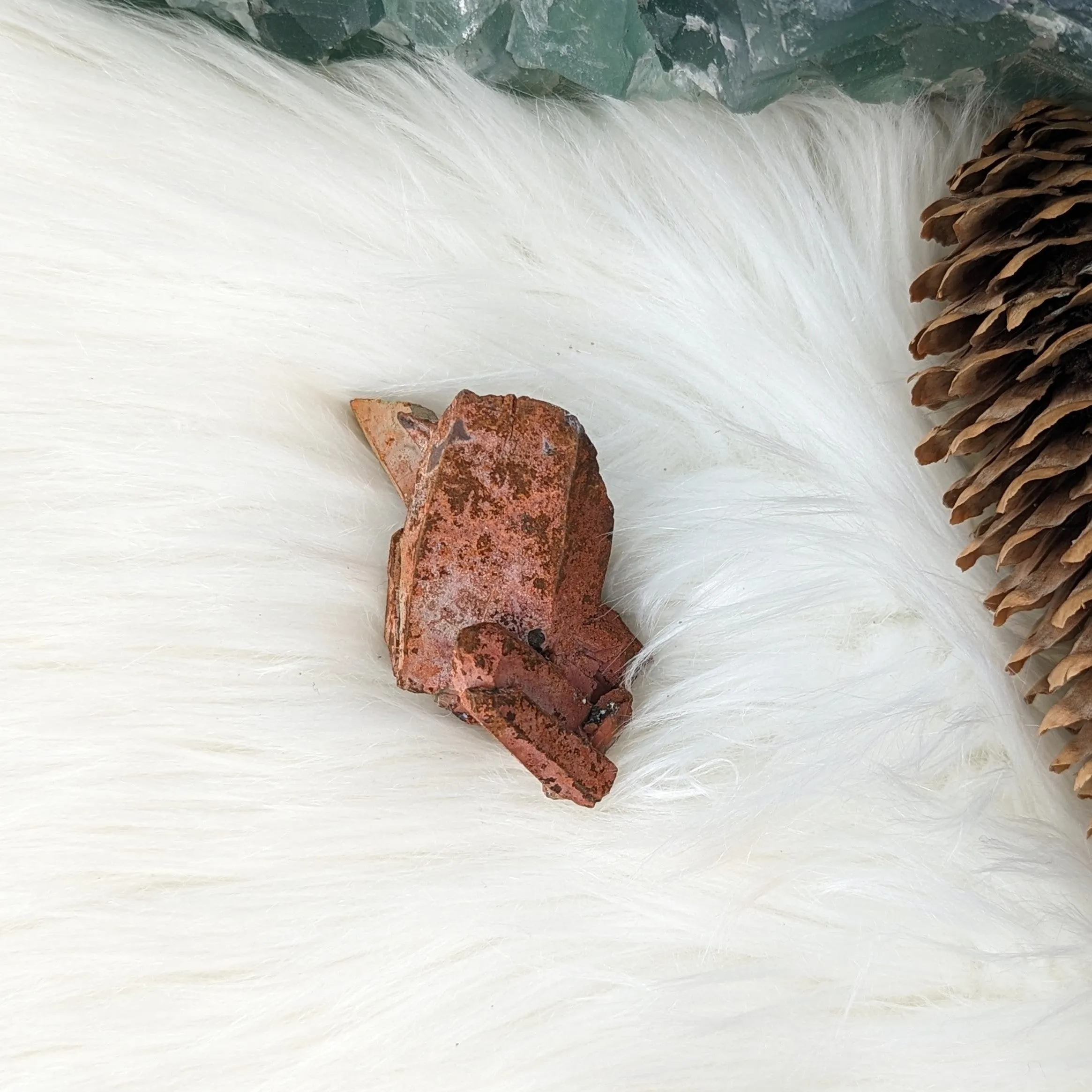 Very Interesting and Unique Specimen~ Hematoid Quartz Cluster from Madagascar~ Fire Quartz for Chakra Balancing