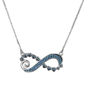 Women's Fashion Infinity  CZ Necklace